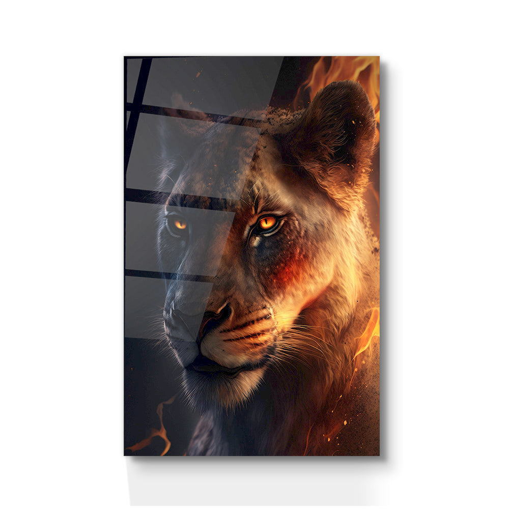 LIONESS ON FIRE