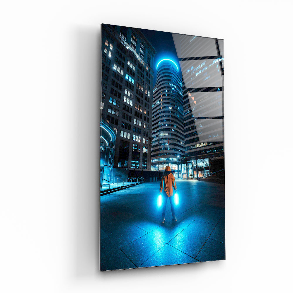 Neon Blue Tower