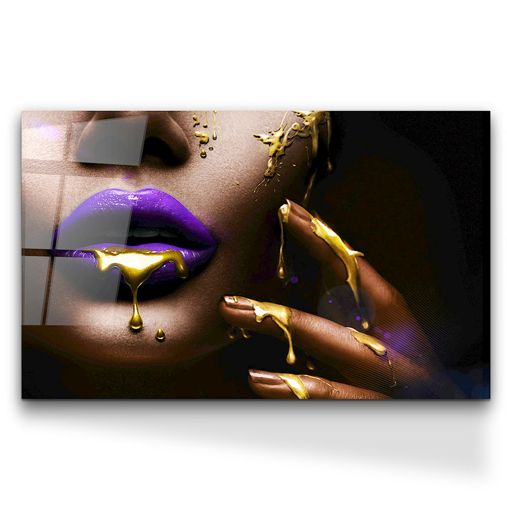 Dripping Lips Purple