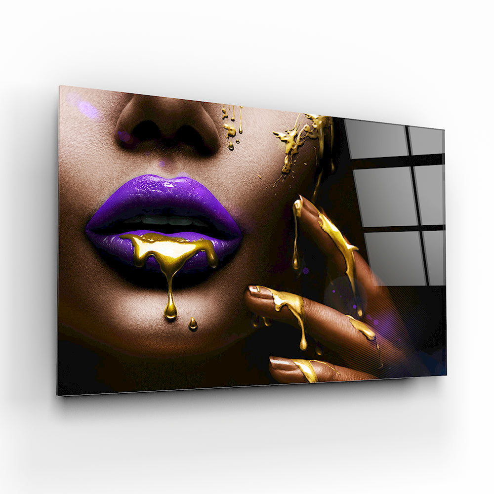 Dripping Lips Purple